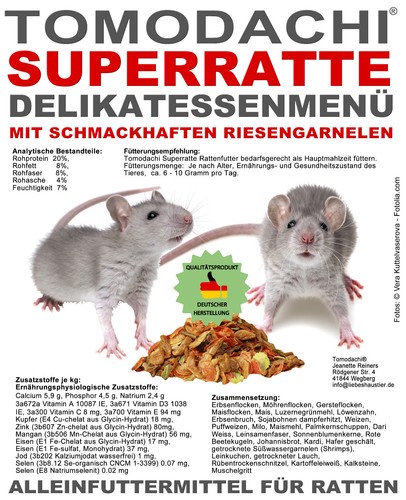 Rattenfutter mit garnelen - mit,